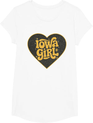 Retro Iowa Girl Heart Throwback Iowa Girls
