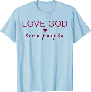 Love God Love People Christian Faith Bible Quote
