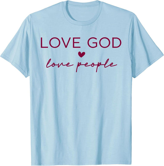 Love God Love People Christian Faith Bible Quote