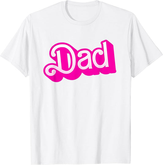 Dad-Themed Popular Font in Pink & White Halloween Costume