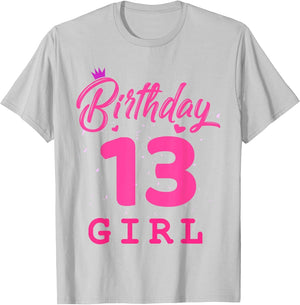 Happy Birthday Shirt, Girls 13th Party 13 Years Old Bday