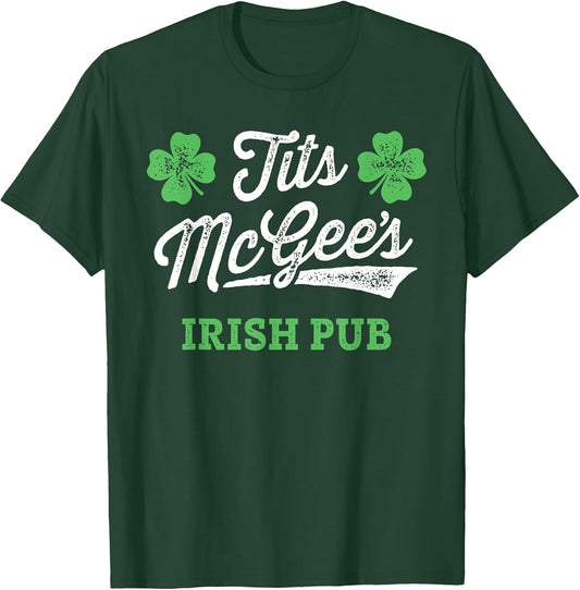 Tits McGee's Irish Pub St. Patrick's Day Funny