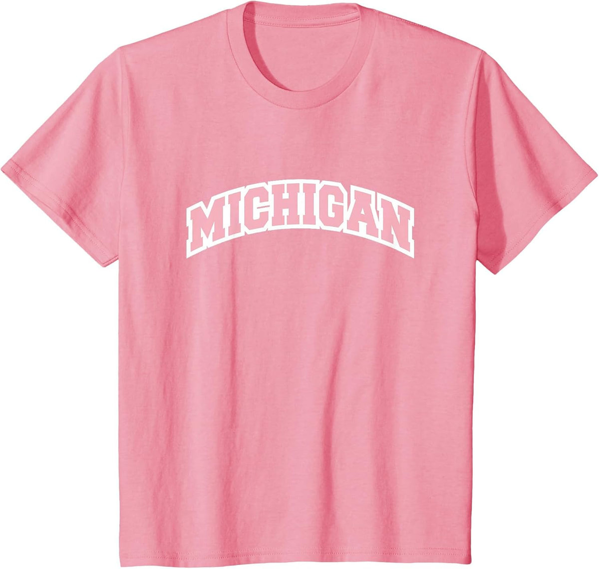 Michigan Varsity College Style Pink