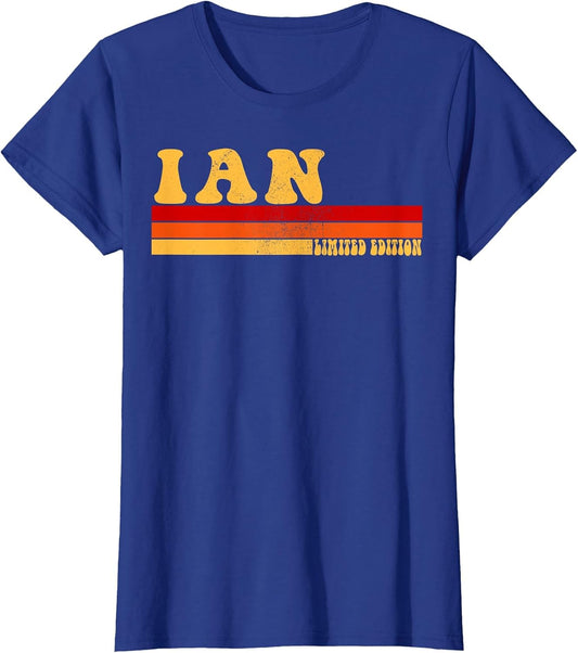 IAN Name Personalized Idea Men Retro Vintage IAN