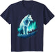 Wolf Northern Lights Alaska Arctic Up North White Wolf Lover