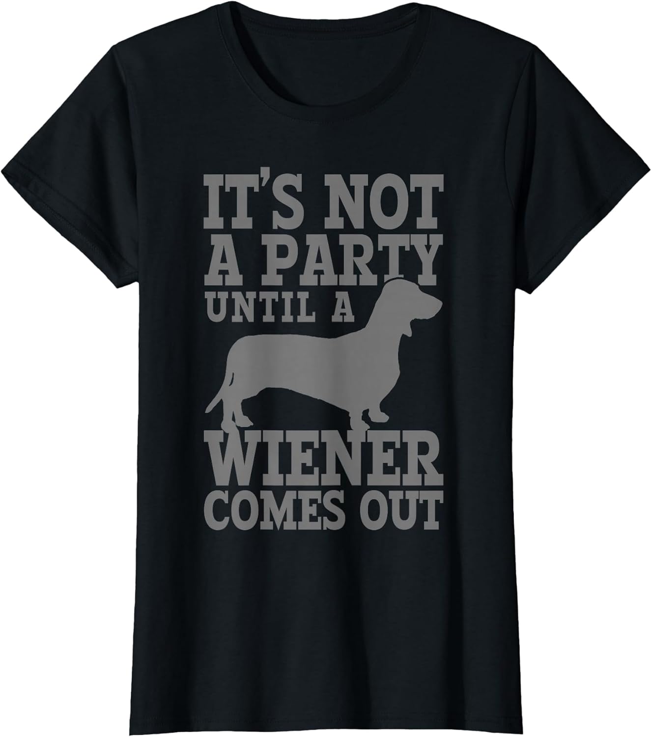 Dachshund It's Not A Party Until A Wiener Comes Out Funny