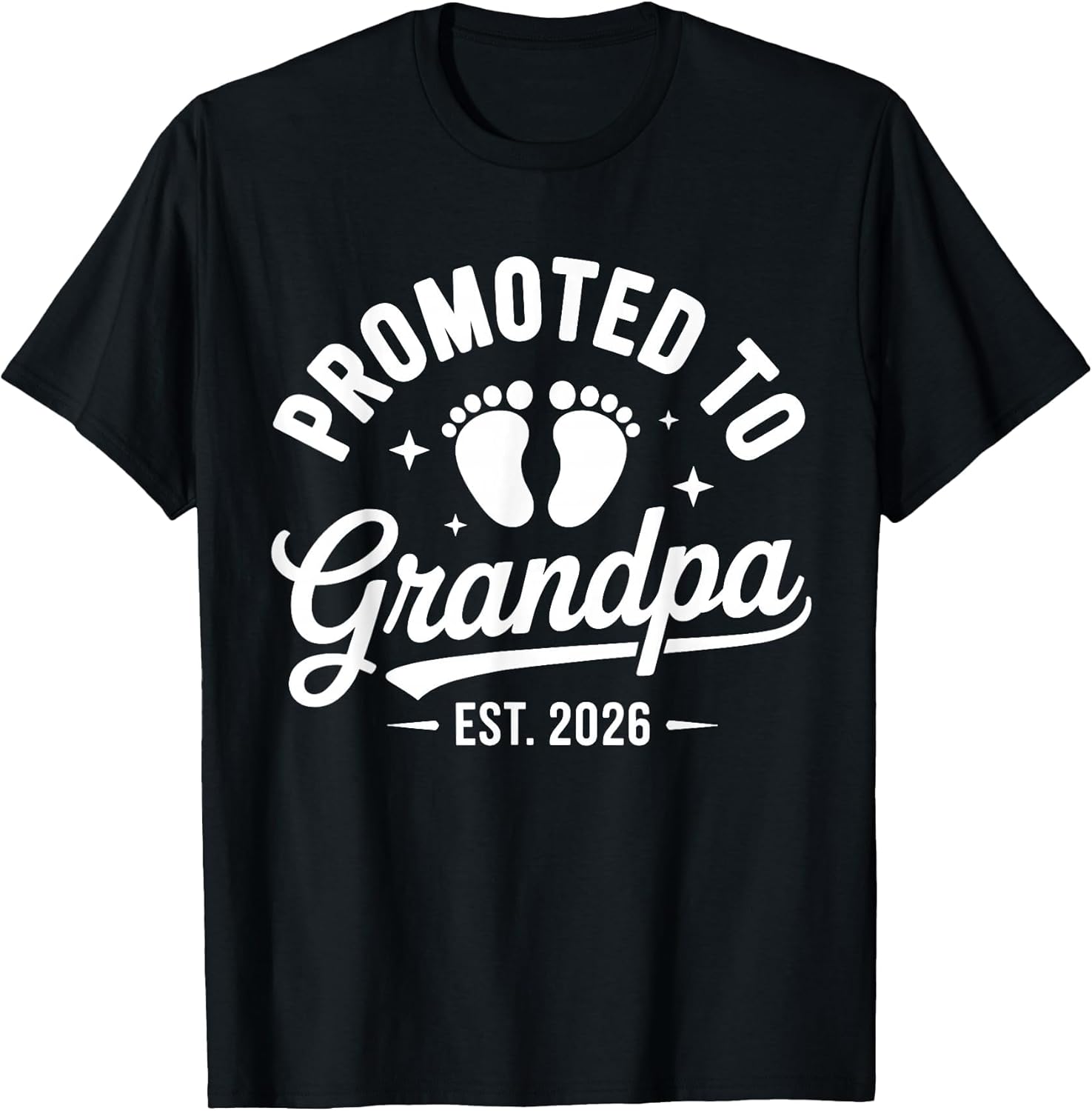 Promoted to Grandpa est. 2026 Grandparents Baby Announcement