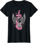 I Love Rock and Roll Pink Guitar Angel Wings Vintage