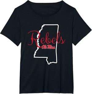 Mississippi Ole Miss Rebels State Logo Officially Licensed