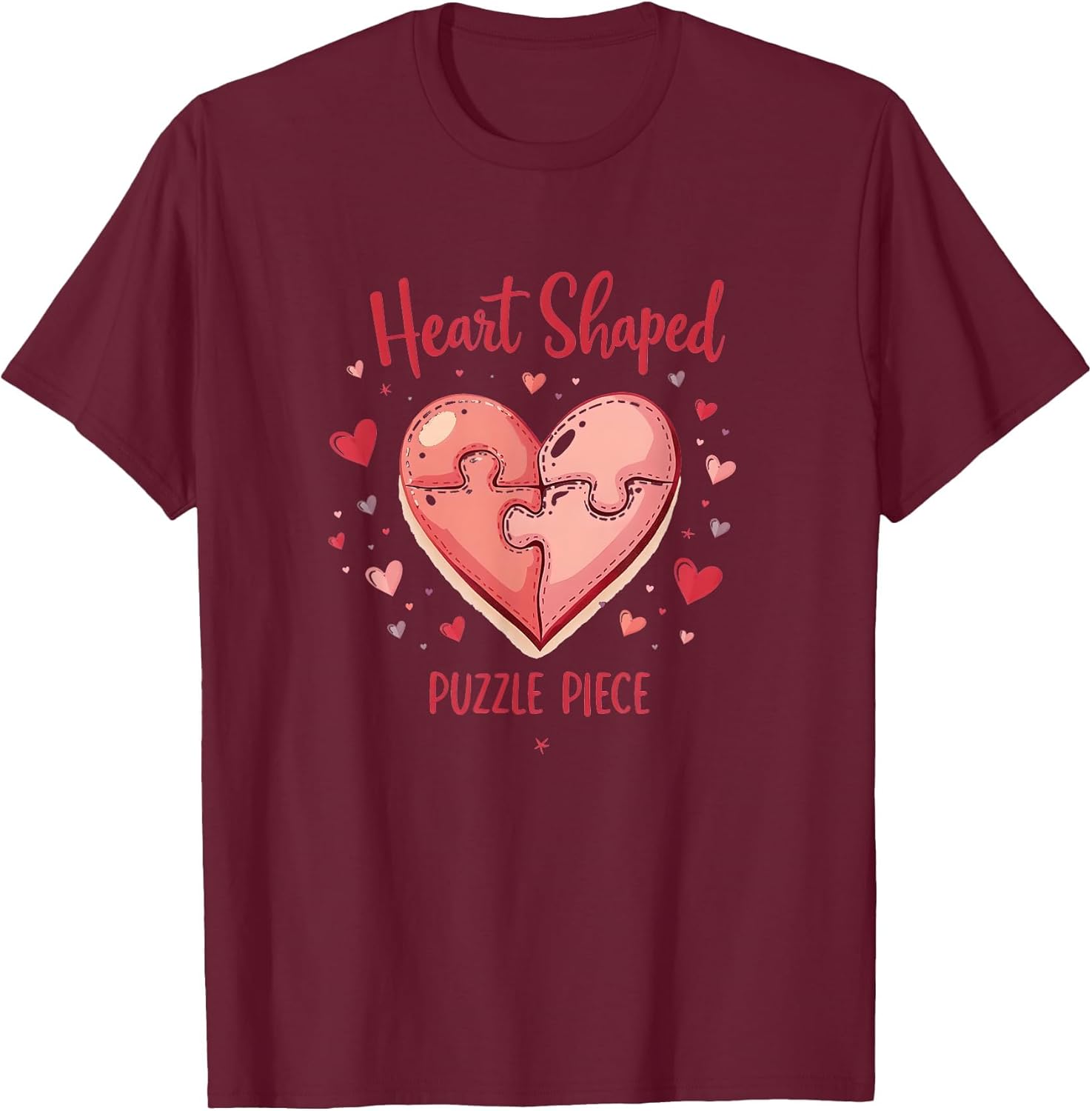 Heart Shaped Puzzle Piece Valentine Design