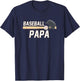 Baseball Papa Fathers Day Baseball Grandpa
