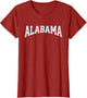 Vintage Alabama Arched Print Sports Fan Retro