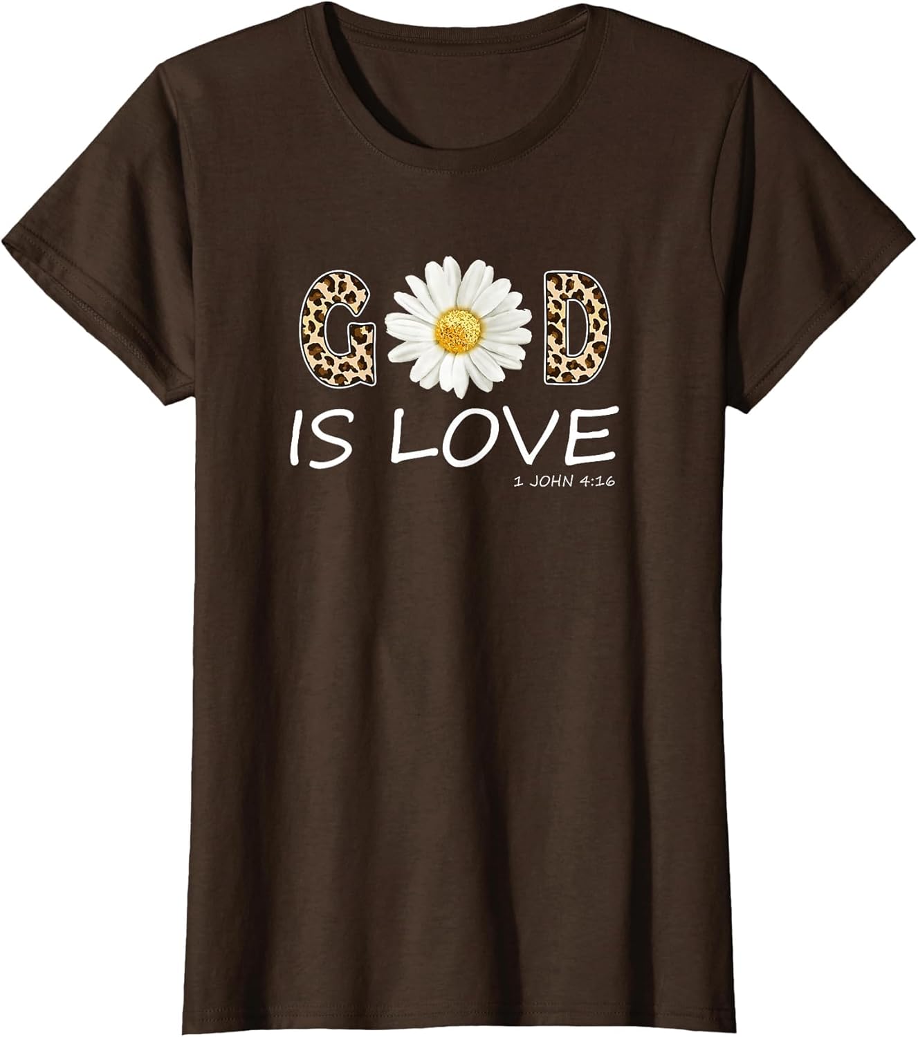 God is Love Cool Flower Christian Women Bible Verse