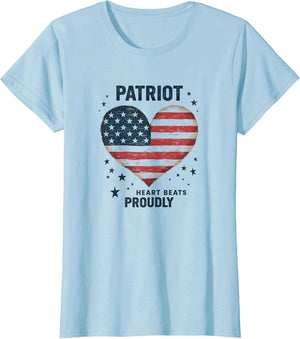 Patriot Heart Beats Proudly USA Women Design