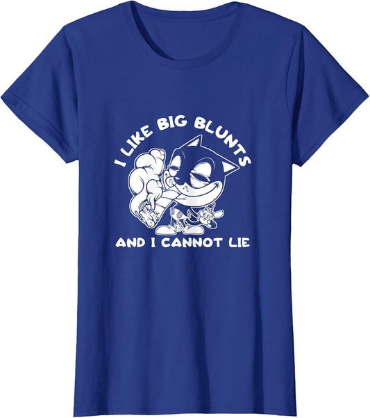 I Like Big Blunts and I Cannot Lie Cat Stoner Funny Weed