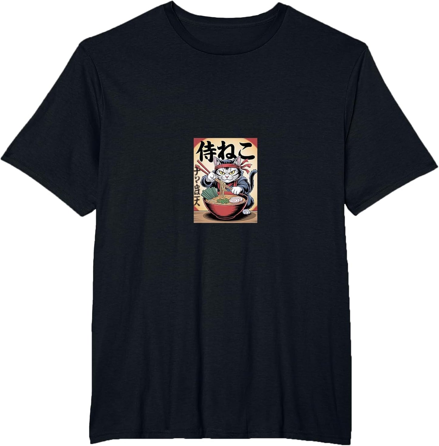 Anime Cat Ramen Japanese Funny Graphic Kawaii Cat Anime