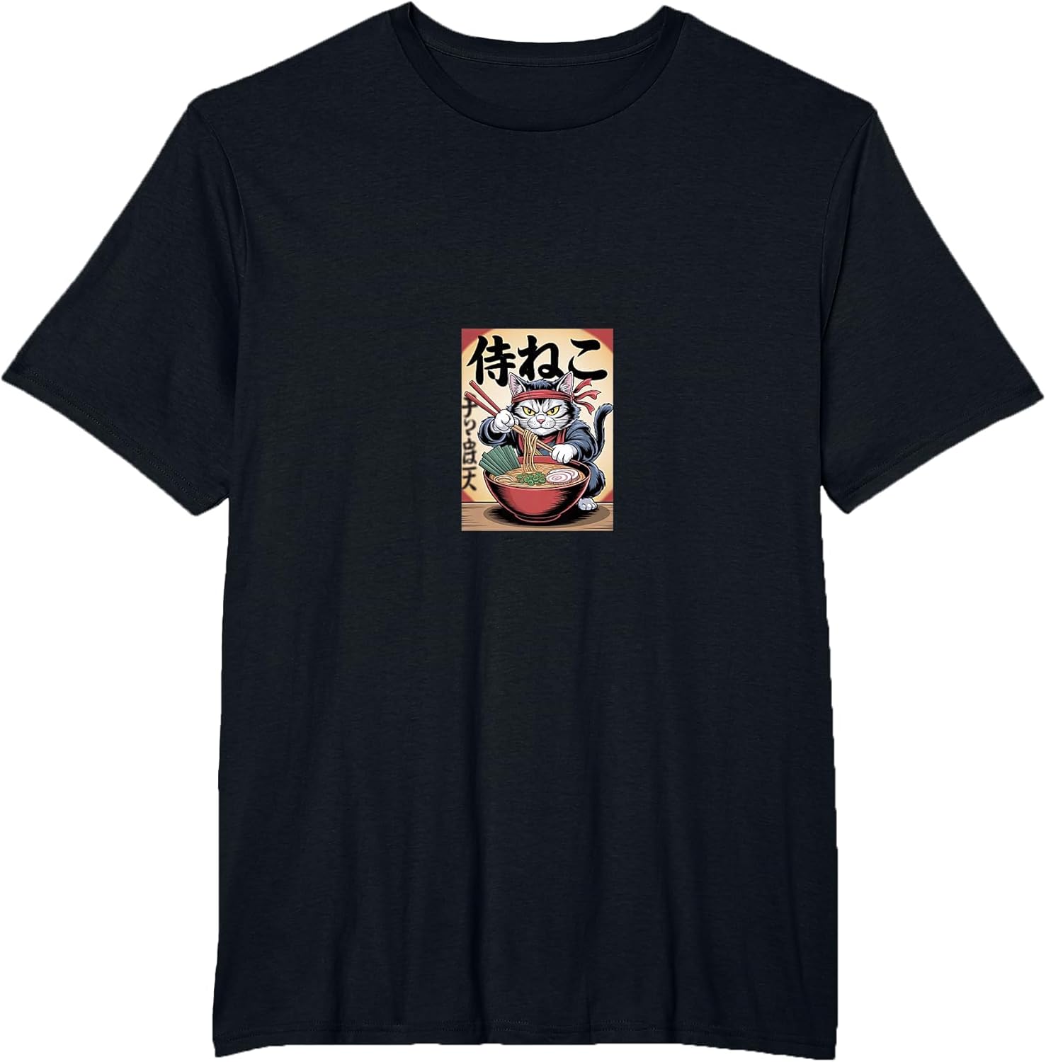 Anime Cat Ramen Japanese Funny Graphic Kawaii Cat Anime