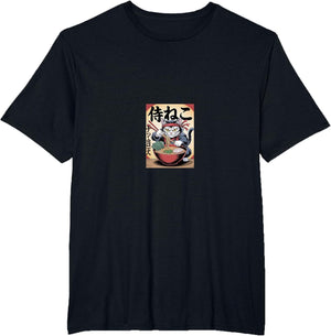 Anime Cat Ramen Japanese Funny Graphic Kawaii Cat Anime