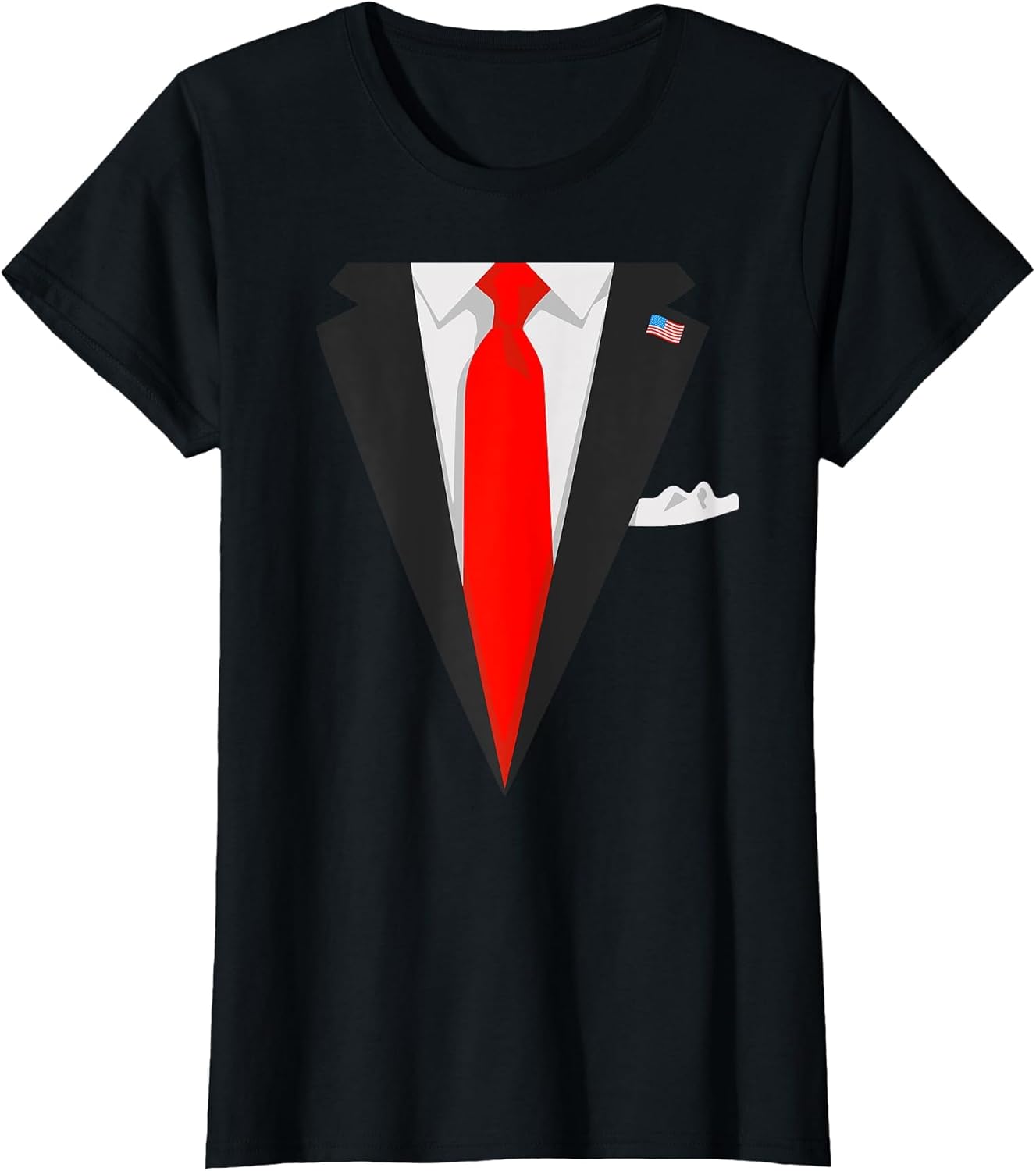 Funny President Trump Red Tie Suit Instant Halloween Costume