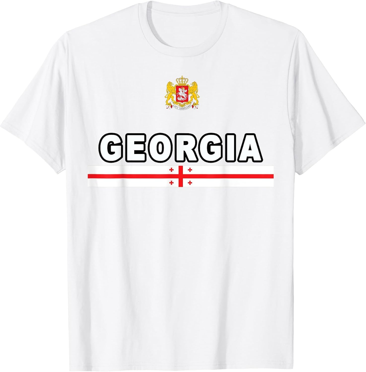 Georgian Sports-Style National Flag and Emblem Design