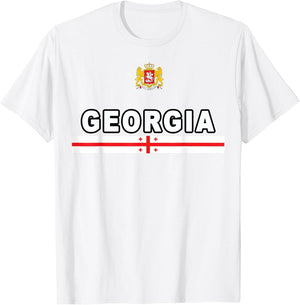 Georgian Sports-Style National Flag and Emblem Design