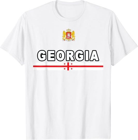 Georgian Sports-Style National Flag and Emblem Design