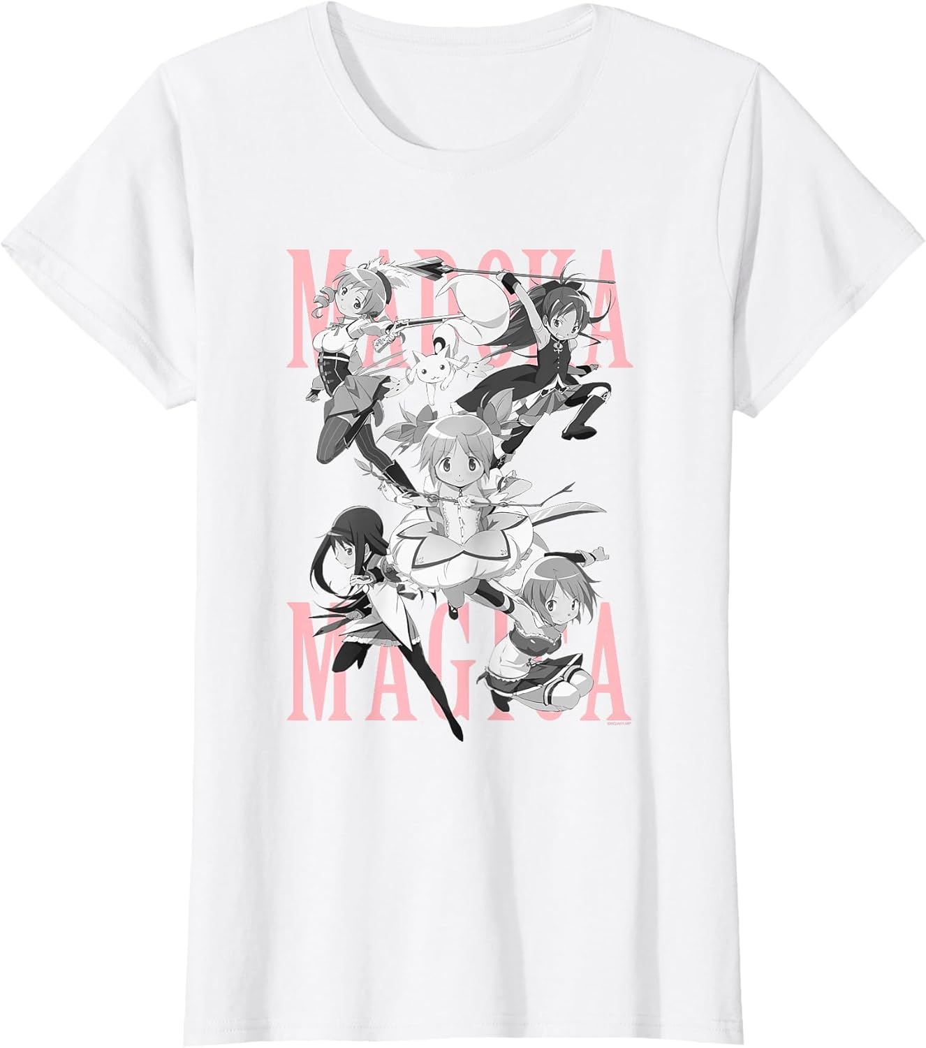 Madoka Magica Black and White Cast Action Pose Anime
