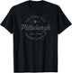 Vintage Pittsburgh Circle Logo Men Retro Throwback Souvenir