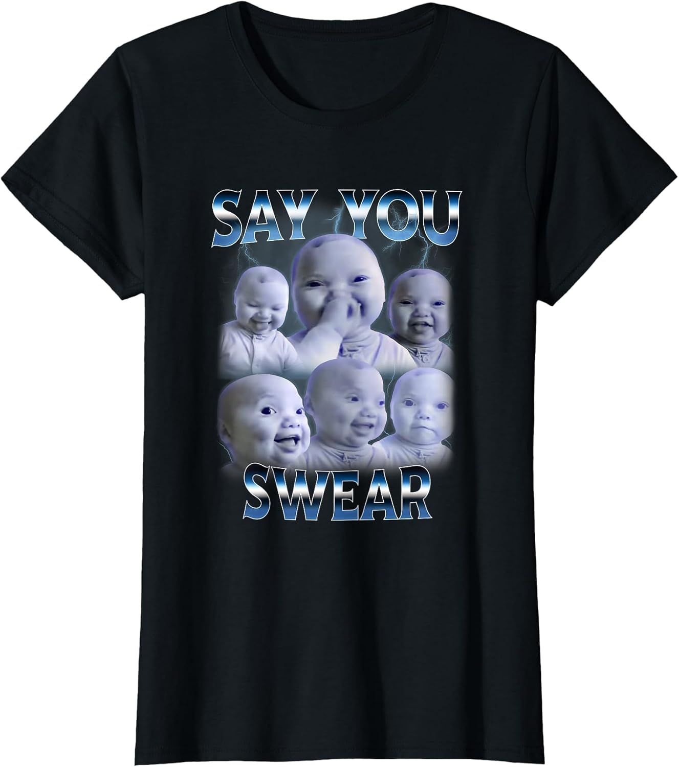 Say You Swear Ai Niche Baby Holding Back Laugh Genz Meme