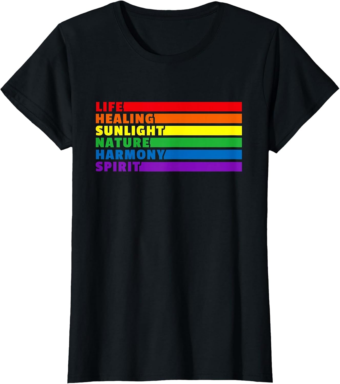 Life Healing Sunlight Nature Harmony Spirit LGBT Flag