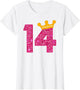 Happy Birthday Shirt, Girls 14th Party 14 Years Old Bday