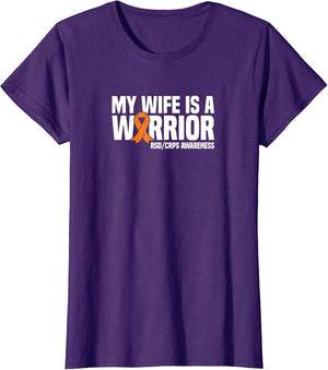 My Wife is a Warrior Orange Ribbon RSD/CRPS Awareness