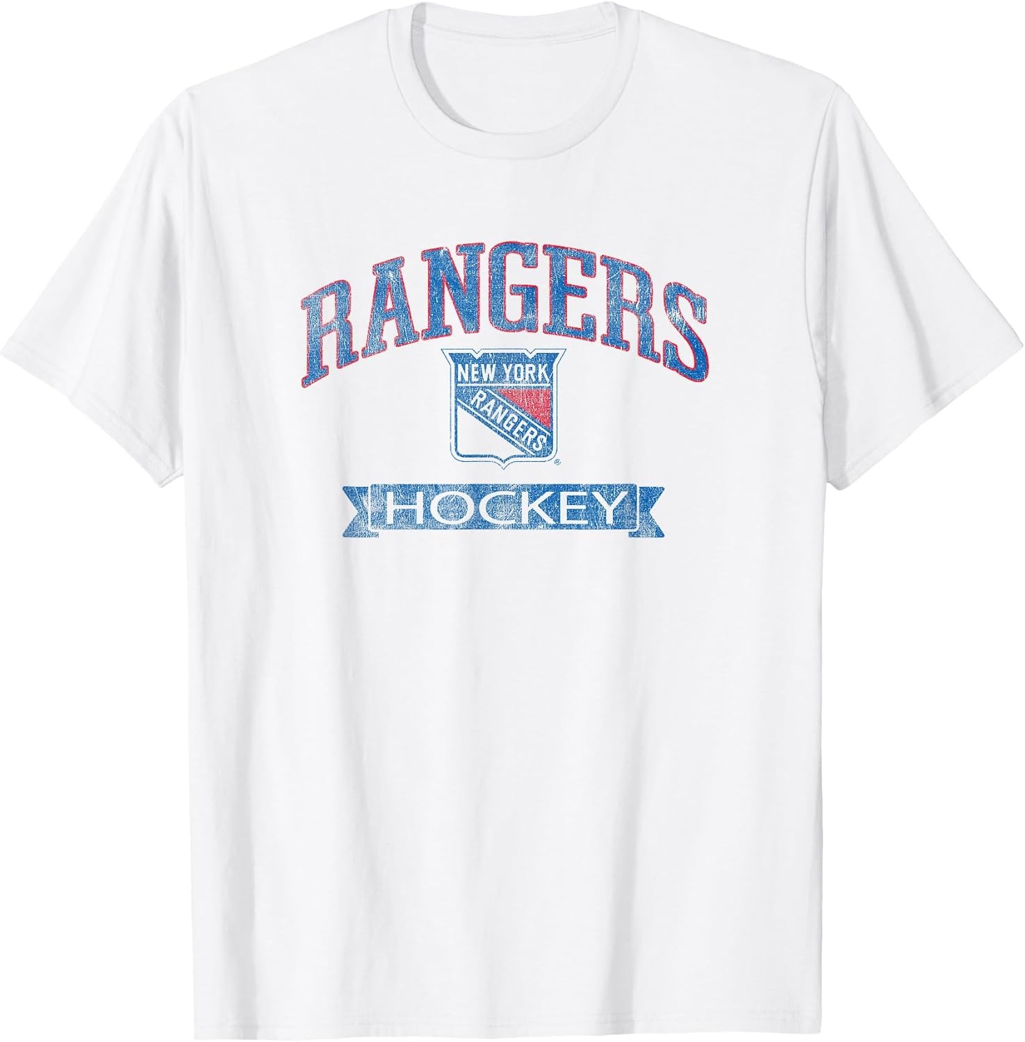 New York Rangers Vintage Hockey White Officially Licensed