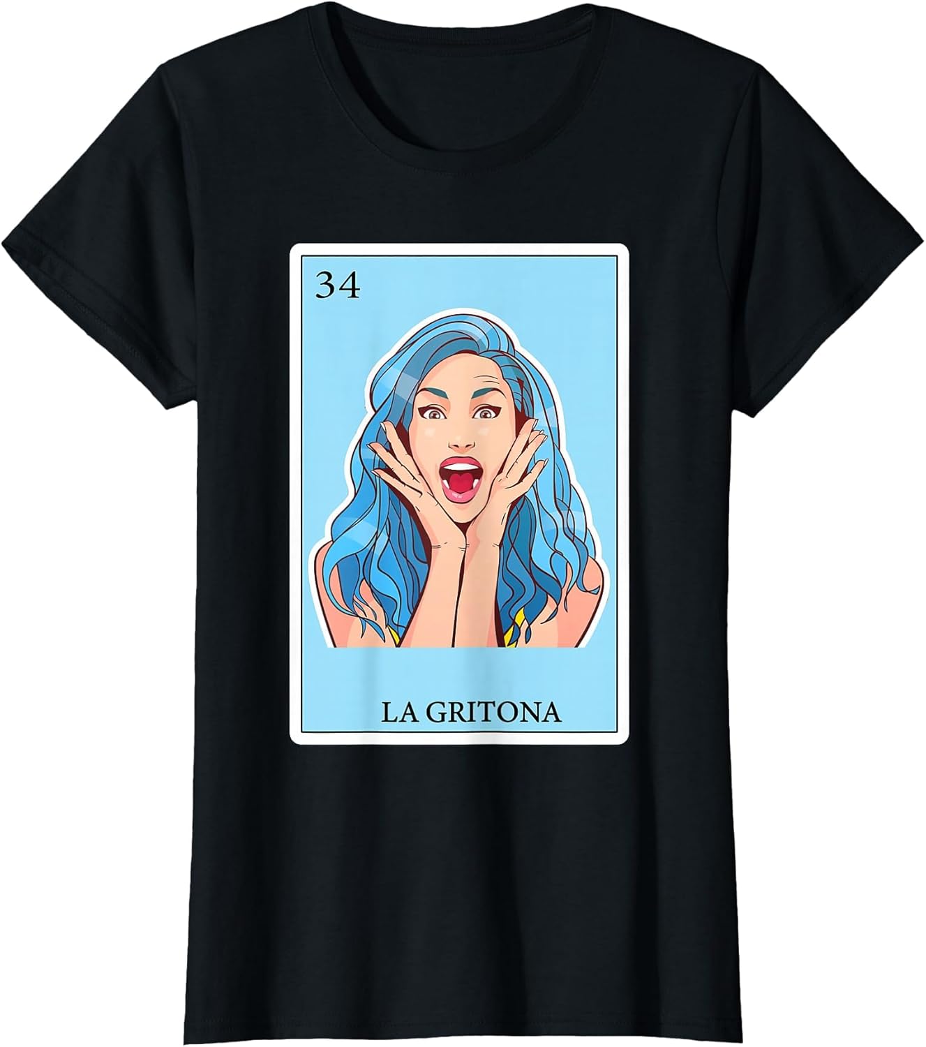 Latinas Gifts Spanish-Mexican Bingo Card - La Gritona