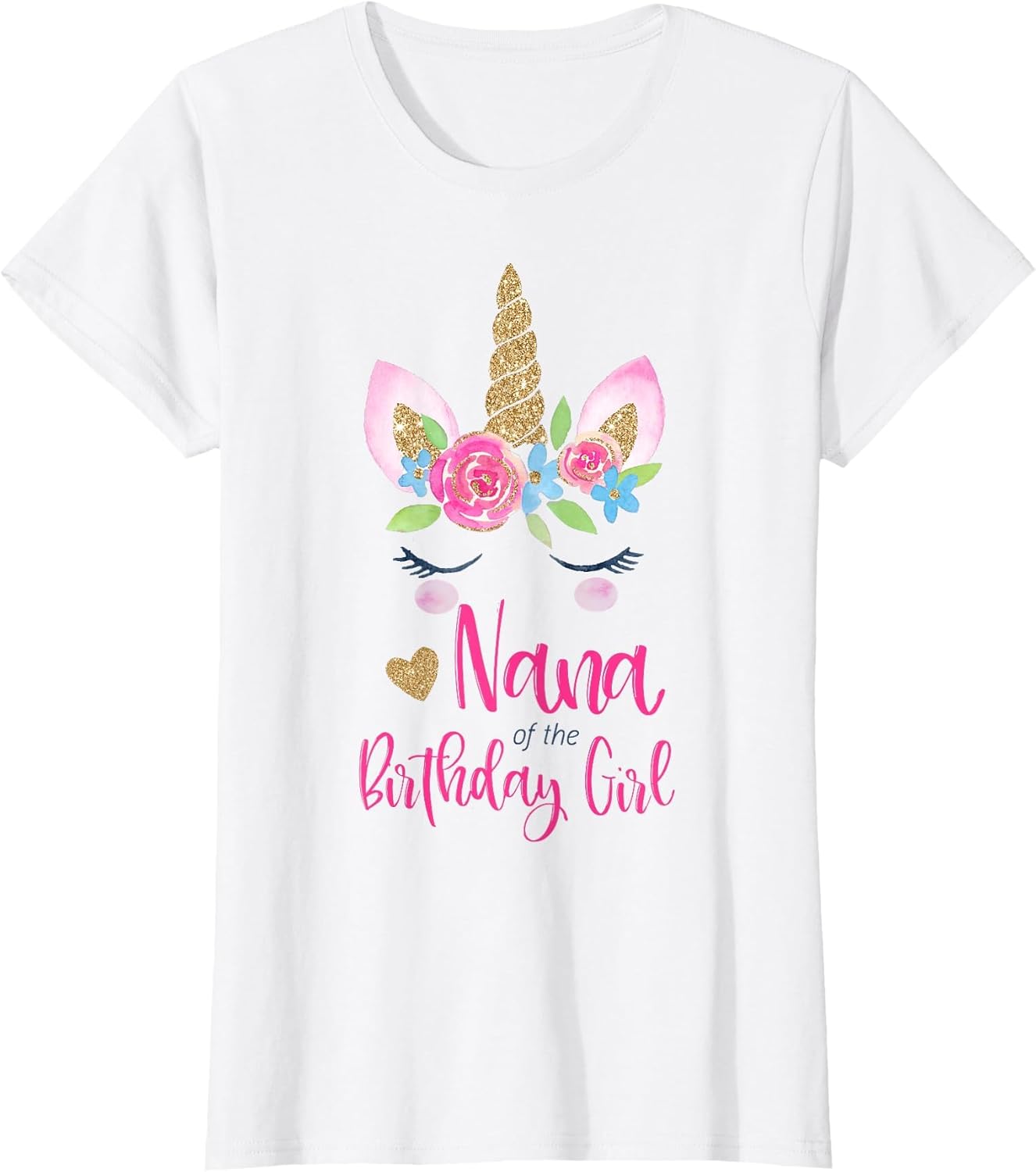 Unicorn Nana of The Birthday Girl Shirt Matching Party