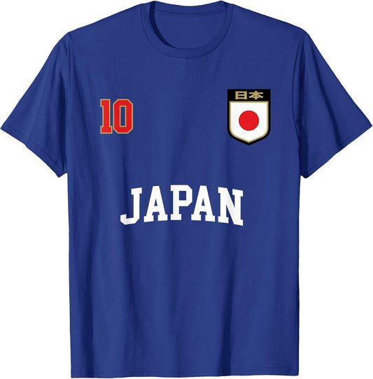 Japan Soccer Team Shirt 10 Retro Japanese Flag Shirt Nihon