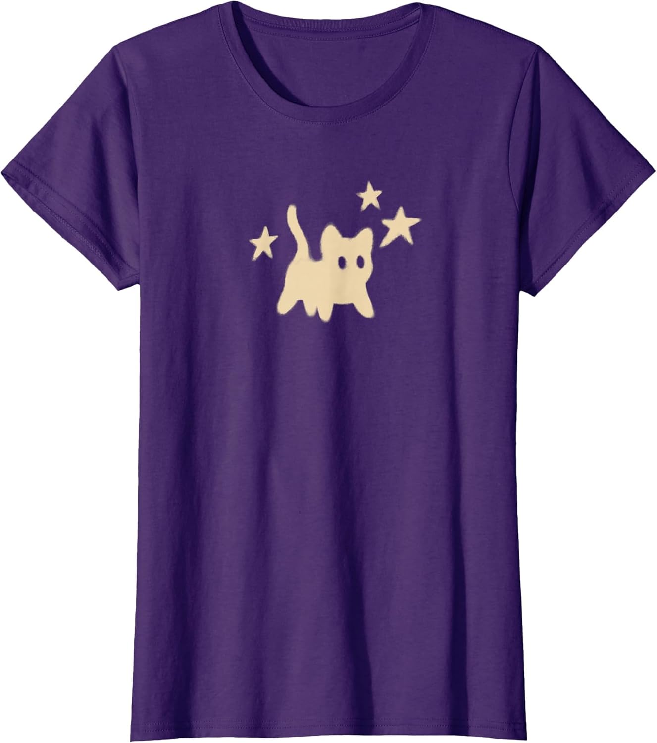 90s Y2K Scary Tomcat Cat is Scared Under Starry