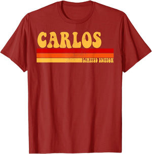 Carlos Name Personalized Idea Men Retro Vintage Carlos