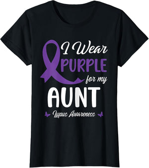 I Wear Purple for My Aunt Lupus Awareness Warrior Support