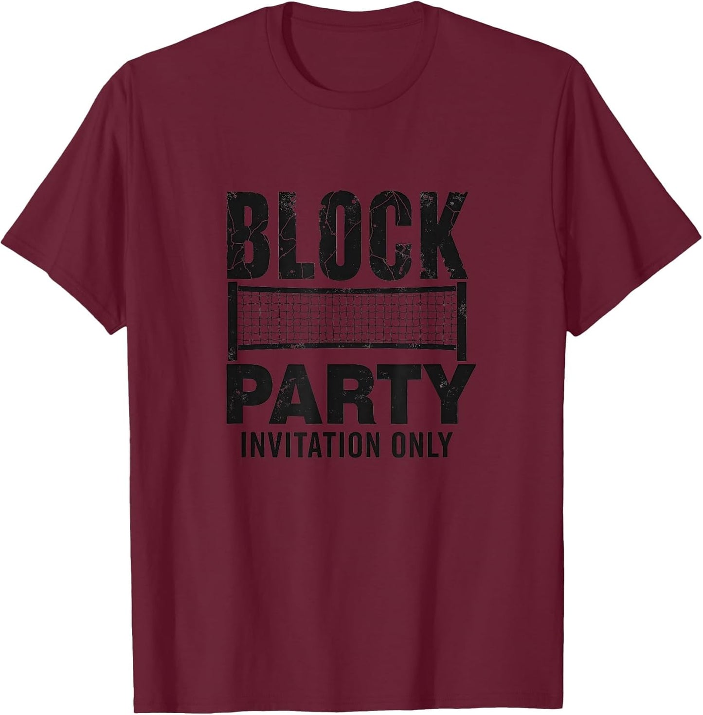 Block Party Invitation Only Volleyball Design