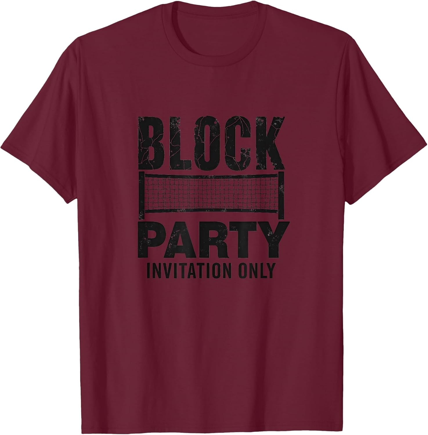 Block Party Invitation Only Volleyball Design