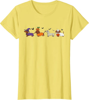 Weiner Dog Witch Happy Halloweenie Cute Halloween Dachshund