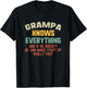 Grampa Knows Everything Vintage Grandpa Funny
