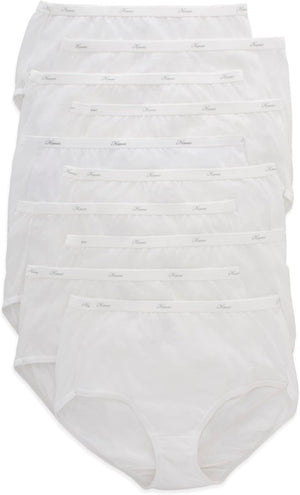Hanes Women's Underwear Pack, 10-Pack, Full-Coverage Cotton Blend Panties, Moisture-Wicking Underwear