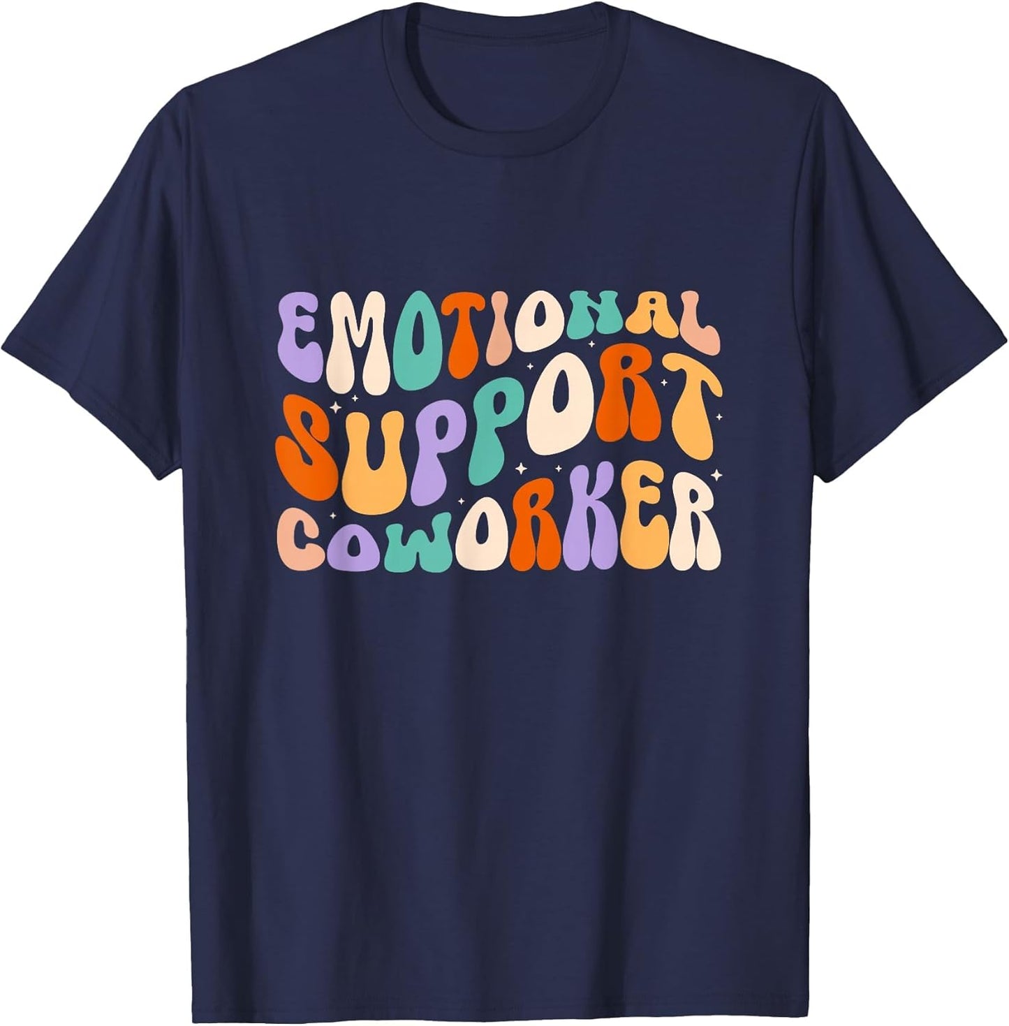 Emotional Support Coworker Groovy Retro