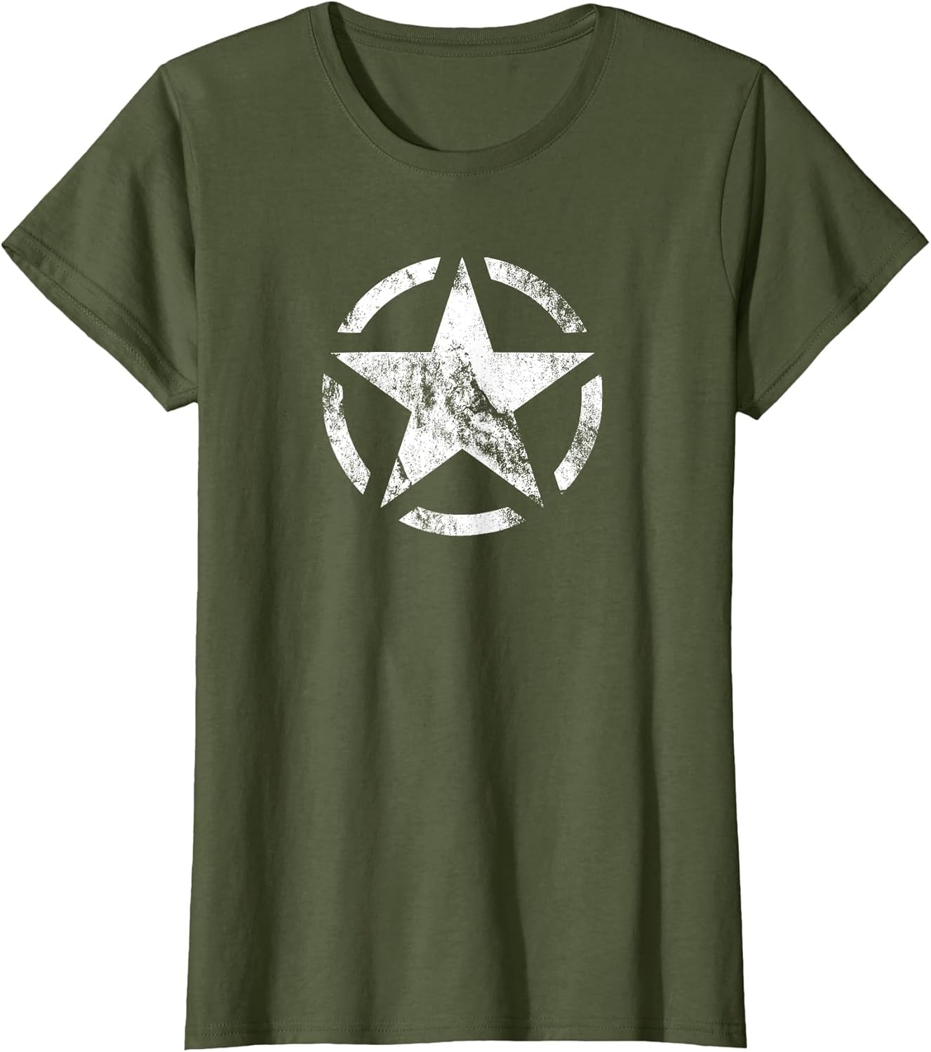 Vintage WW2 - WWII Military Vehicle White Star Broken Circle