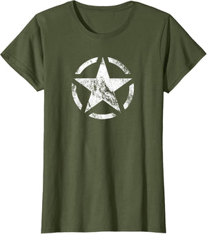Vintage WW2 - WWII Military Vehicle White Star Broken Circle