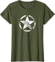 Vintage WW2 - WWII Military Vehicle White Star Broken Circle