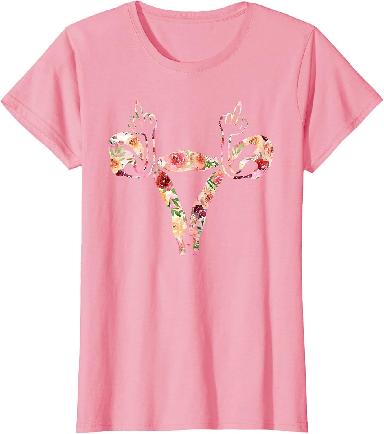 Uterus Shows Middle Finger Angry Uterus Floral Feminist