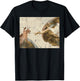Creation of Adam Cat Painting Funny Art Meme Men Women Kids